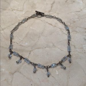 Toggle closure acrylic choker